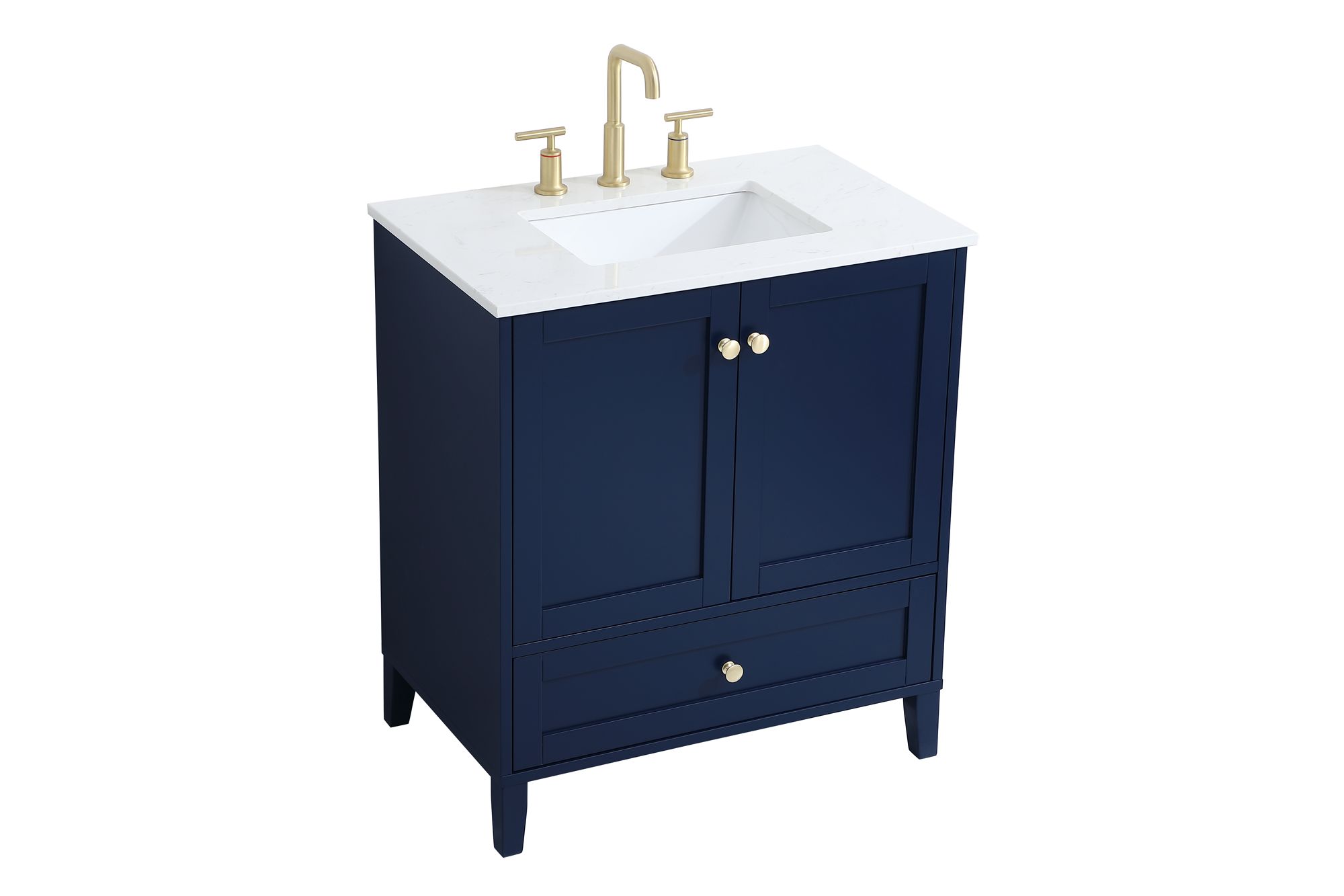 Image 3 Sommerville 30 Inch Single Bathroom Vanity In Blue more views