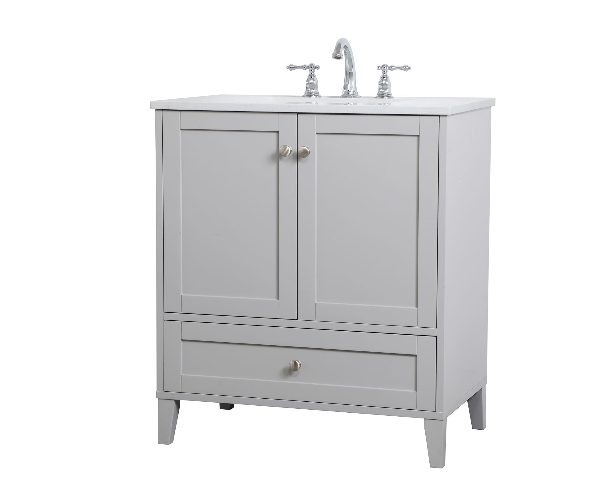Image 3 Sommerville 30 Inch Single Bathroom Vanity In Grey more views