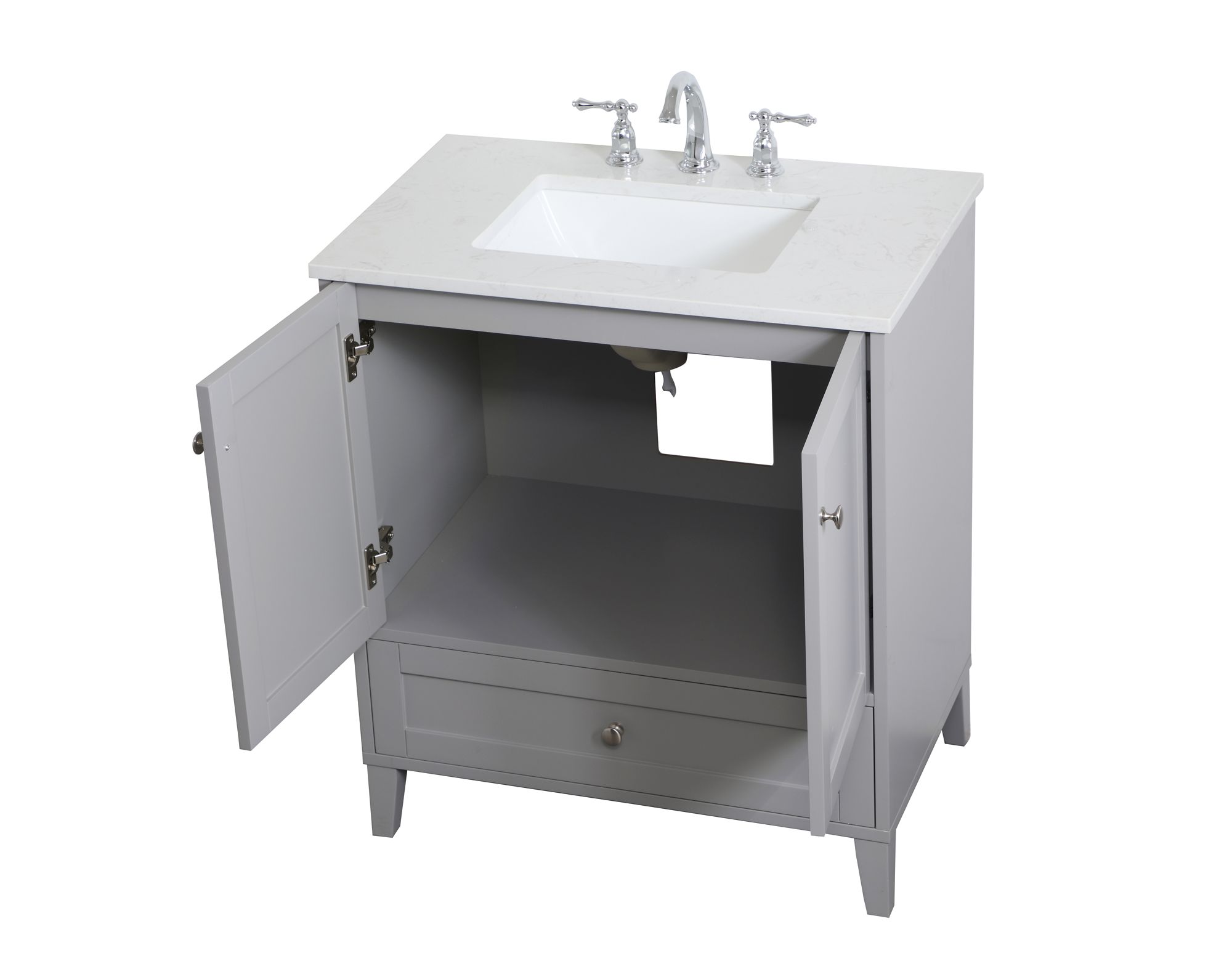 Image 5 Sommerville 30 Inch Single Bathroom Vanity In Grey more views
