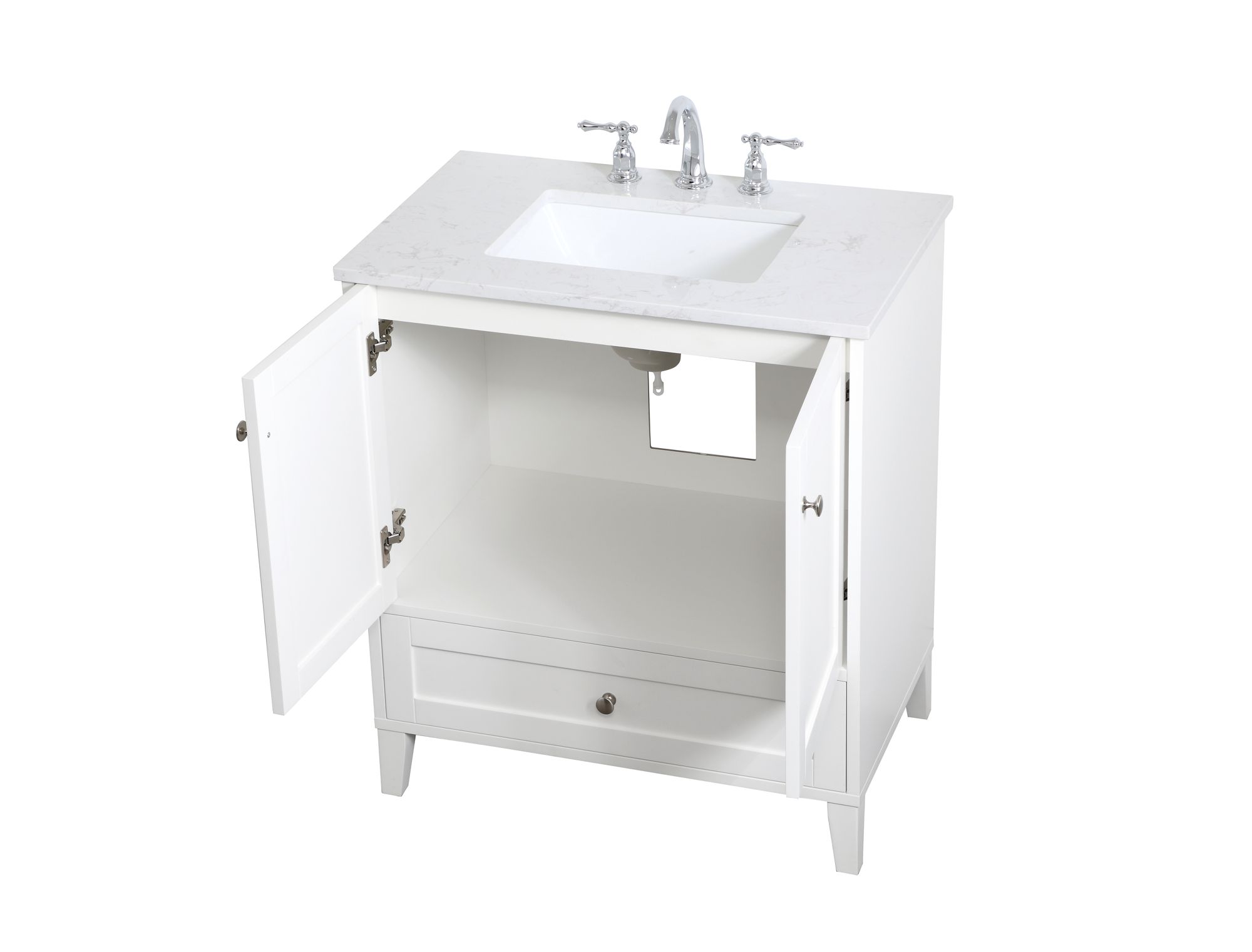 Image 5 Sommerville 30 Inch Single Bathroom Vanity In White more views