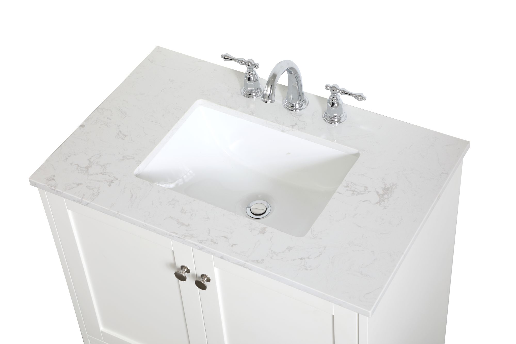 Image 6 Sommerville 30 Inch Single Bathroom Vanity In White more views