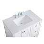5_Sommerville 36"W White 3-Drawer Single Sink Bathroom Vanity more views