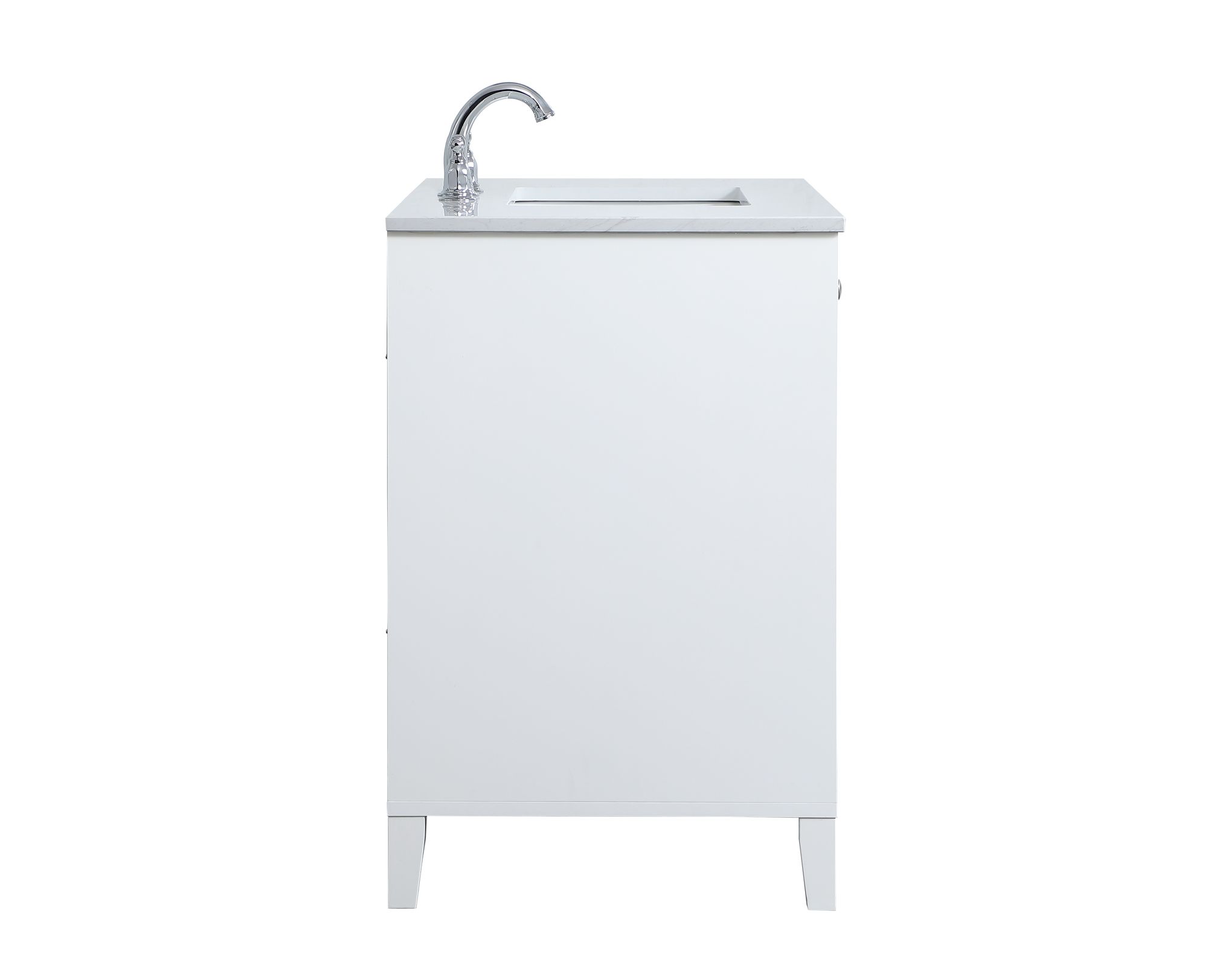 Sommerville 36"W White 3-Drawer Single Sink Bathroom Vanity