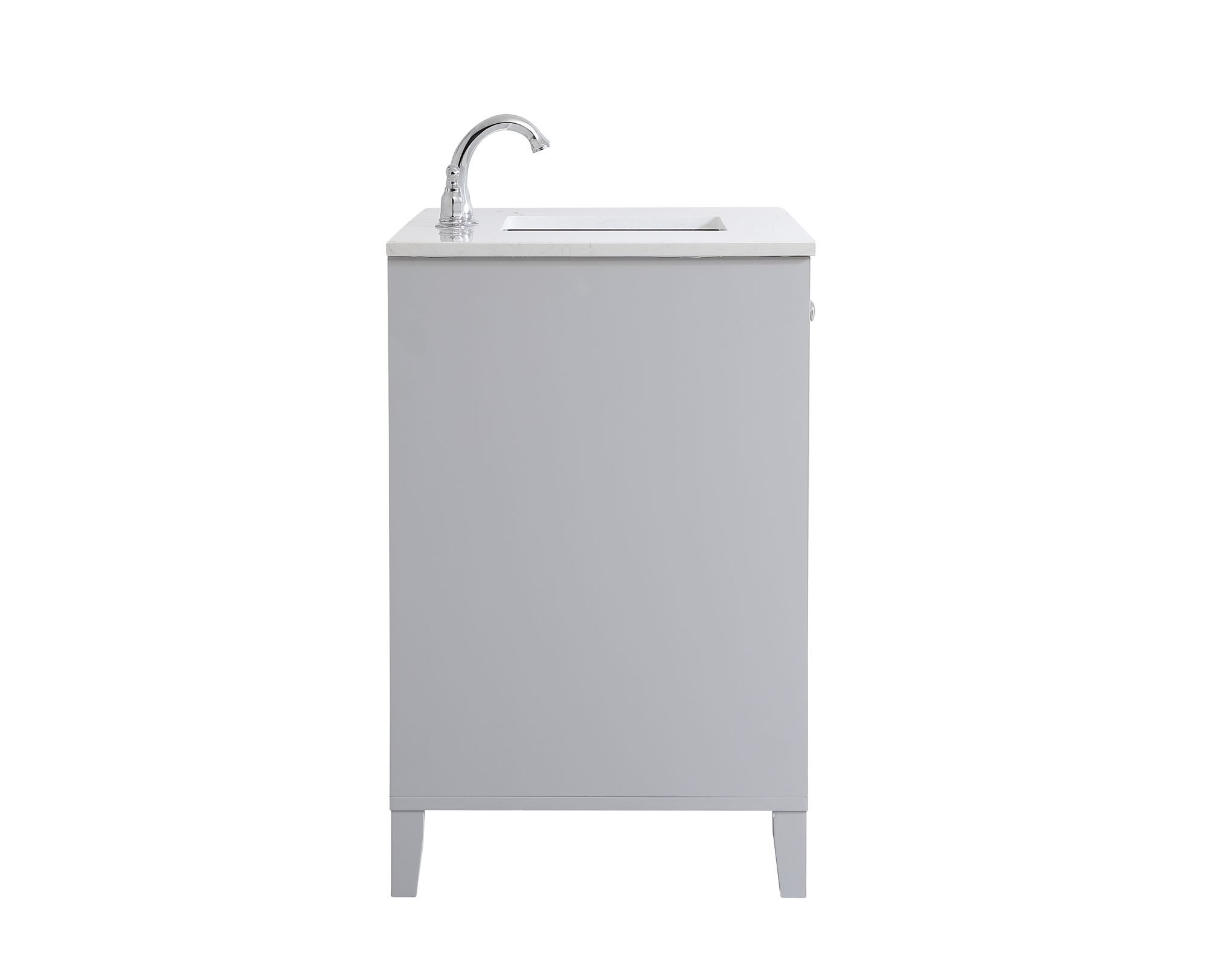 Image 7 Sommerville 42 in. Grey Bathroom Vanity With White Calacatta Quartz more views
