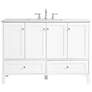 1_Sommerville 48" Wide White Single Sink Bathroom Vanity
