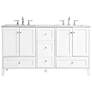 2_Sommerville 60" Wide White Double Sink Bathroom Vanity