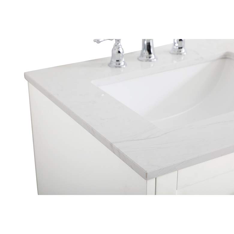 Image 4 Sommerville 60" Wide White Double Sink Bathroom Vanity more views