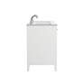 7_Sommerville 60" Wide White Double Sink Bathroom Vanity more views