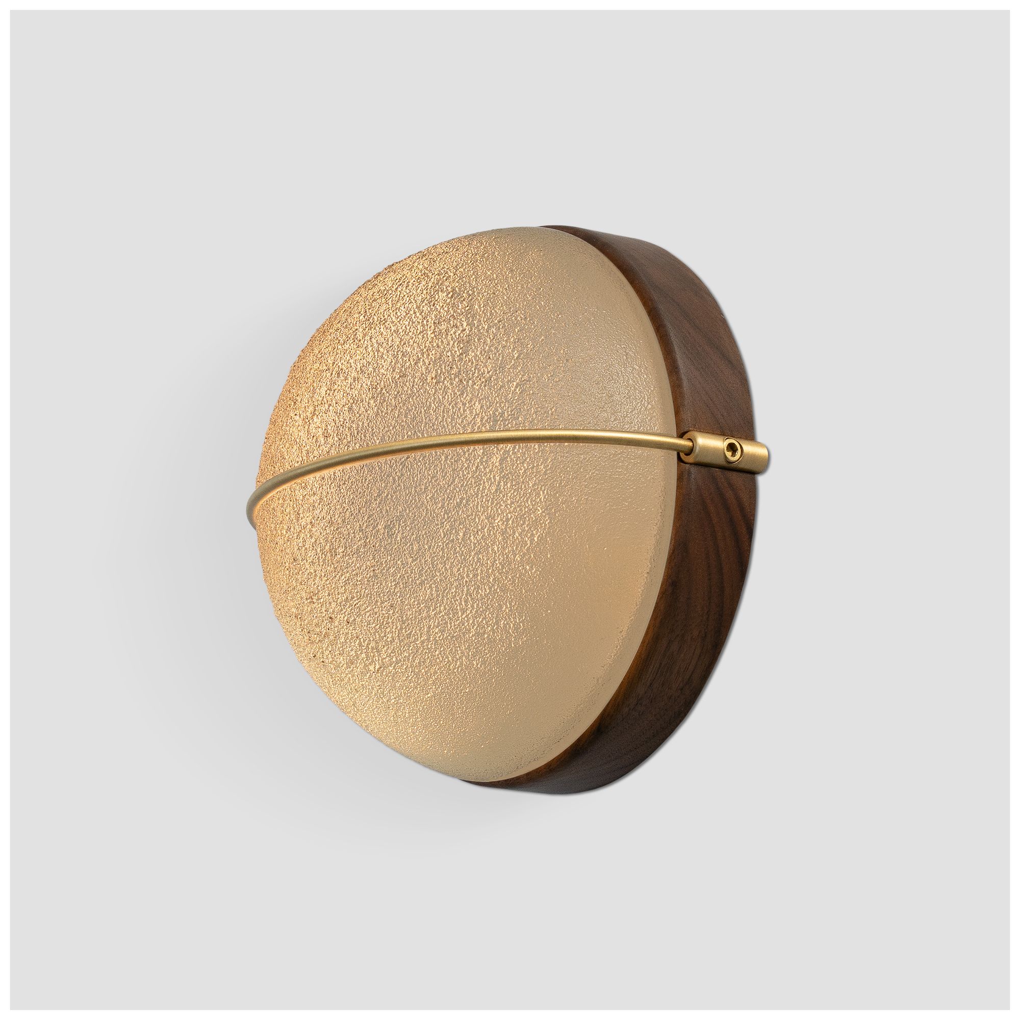 Image 3 Sona 6.75"H Brushed Brass, Walnut LED Wall Sconce - 3000K more views
