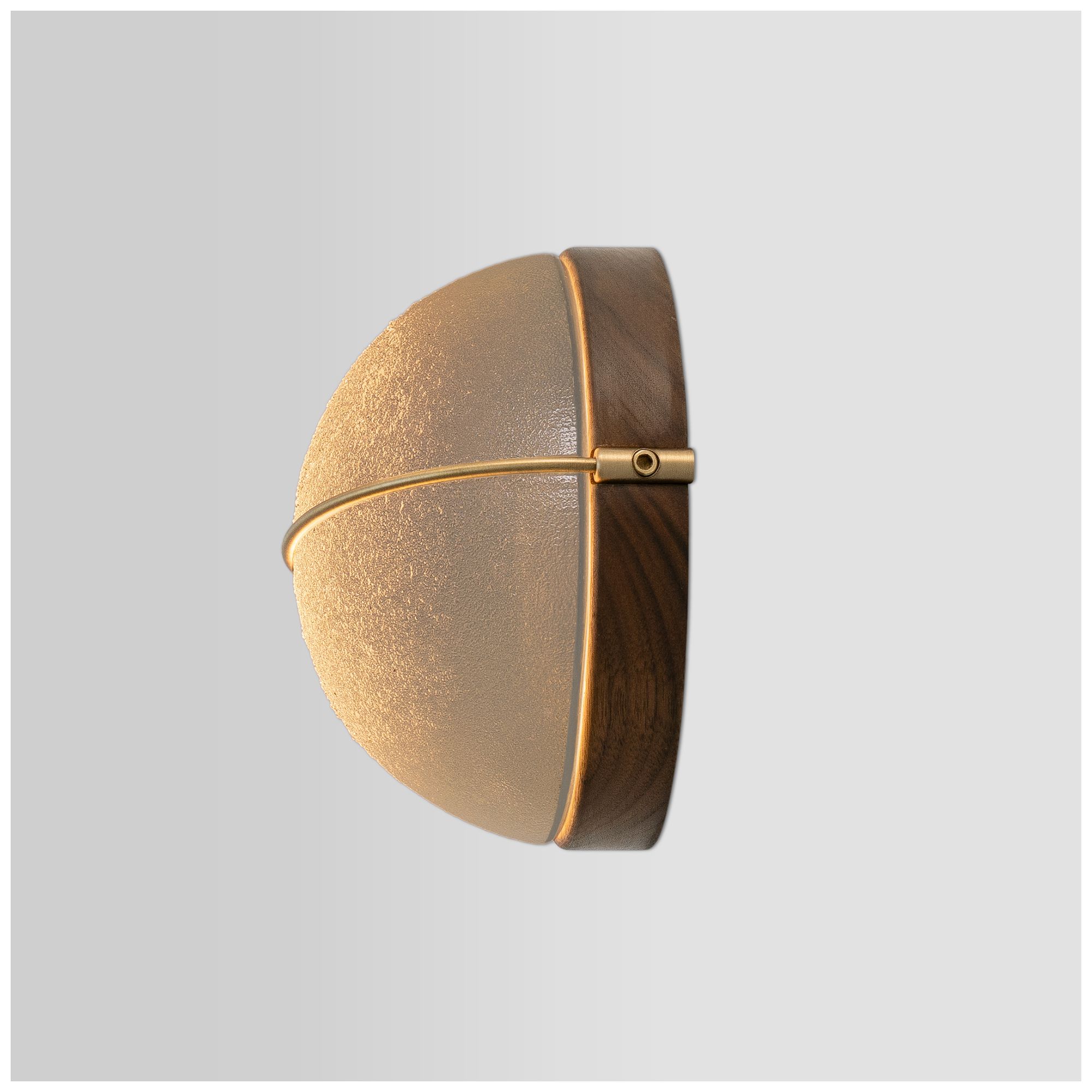 Image 4 Sona 6.75"H Brushed Brass, Walnut LED Wall Sconce - 3000K more views