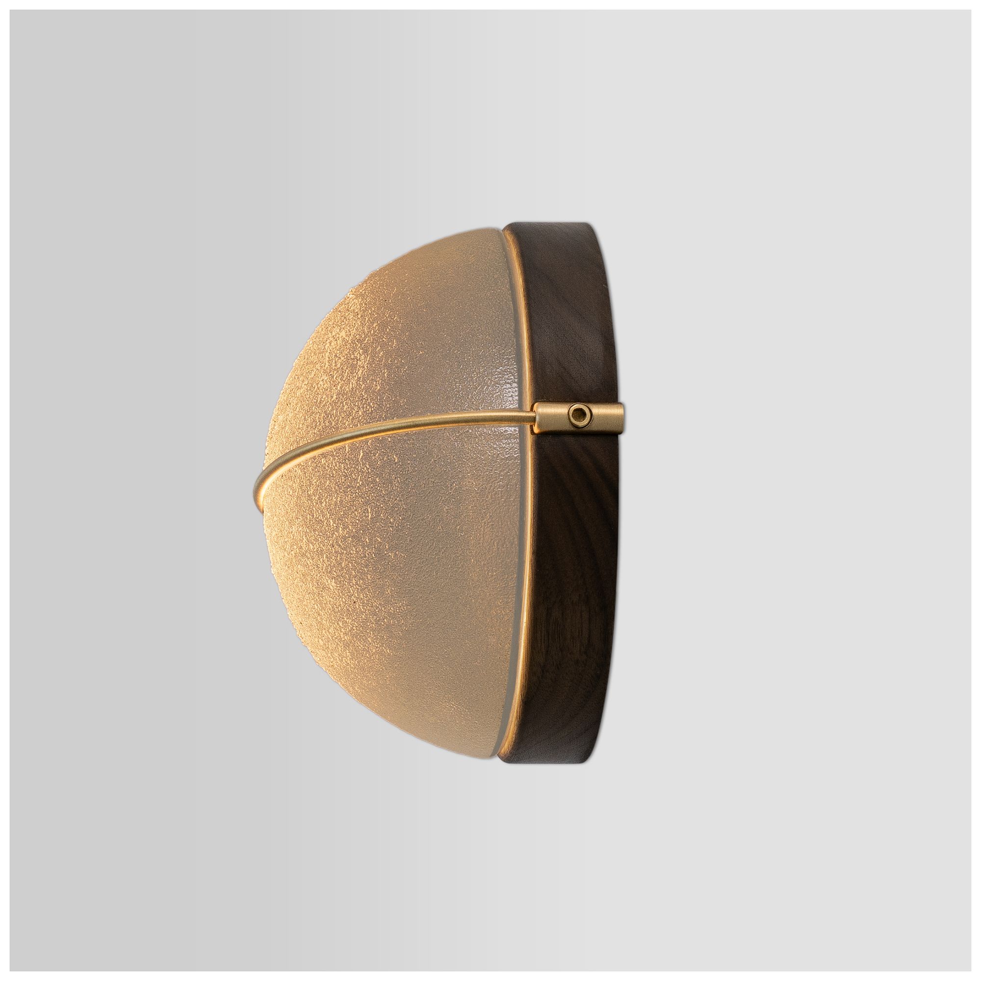 Image 4 Sona 6.75"H Brushed Brass, Walnut LED Wall Sconce - 4000K more views