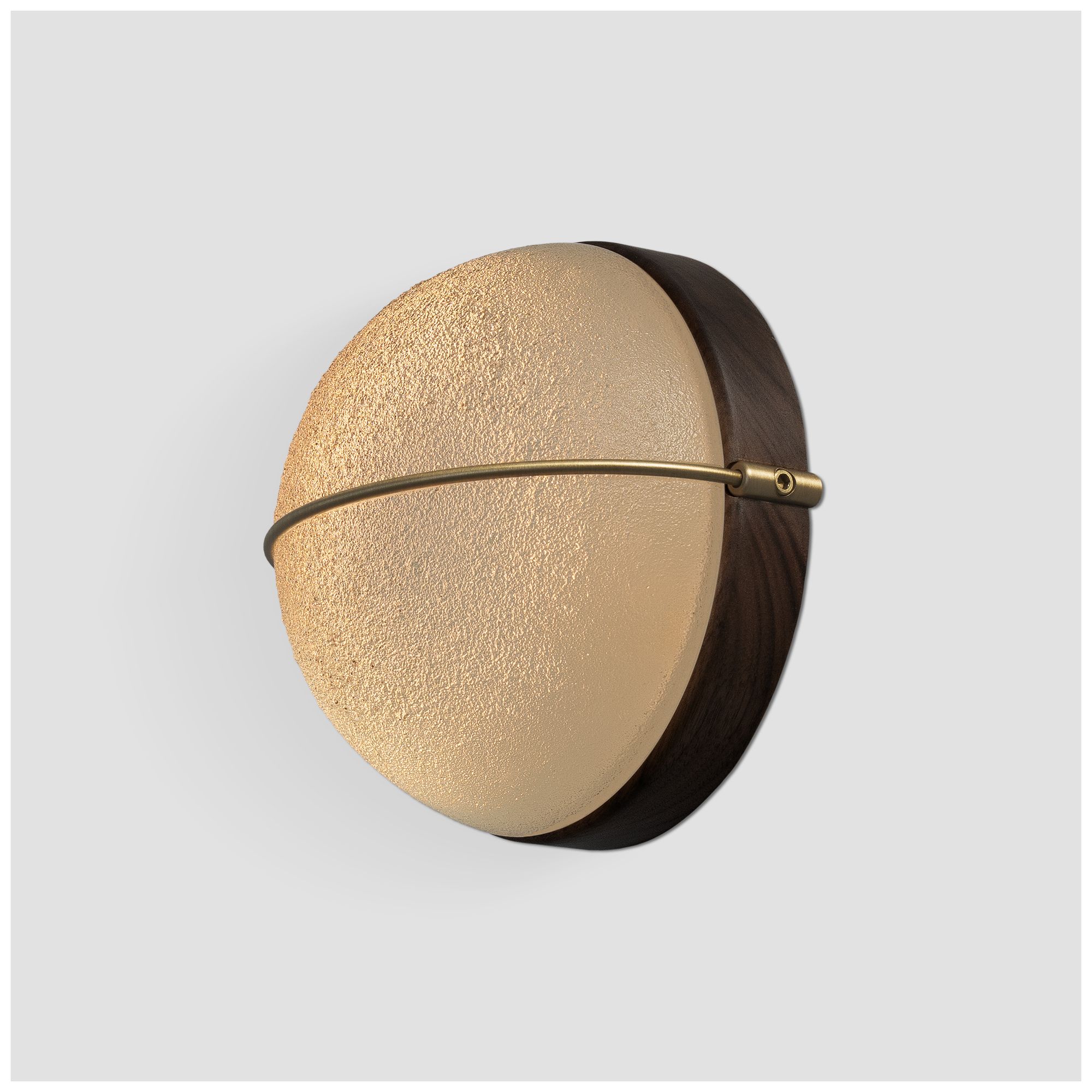 Image 3 Sona 6.75"H Distressed Brass, Dark Stained Walnut LED Wall Sconce - 2700K more views