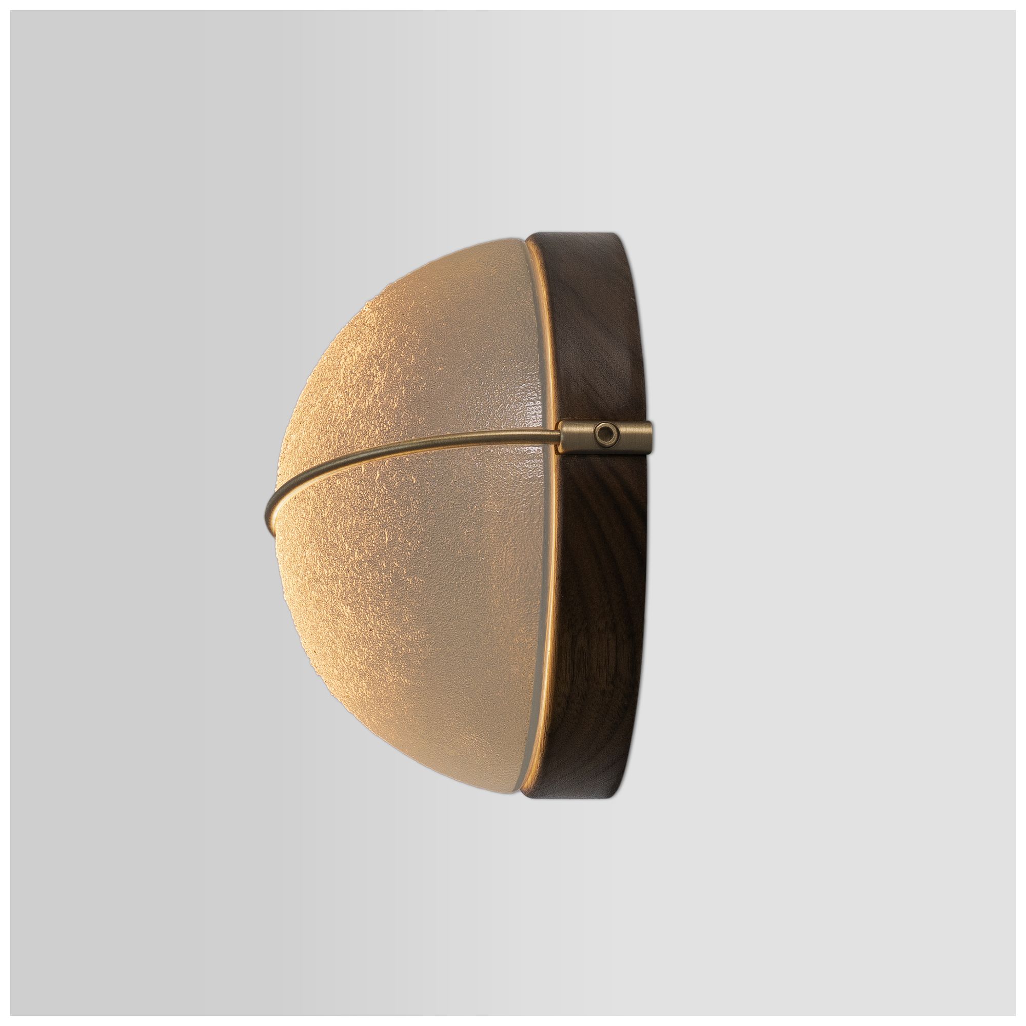 Image 4 Sona 6.75"H Distressed Brass, Dark Stained Walnut LED Wall Sconce - 2700K more views