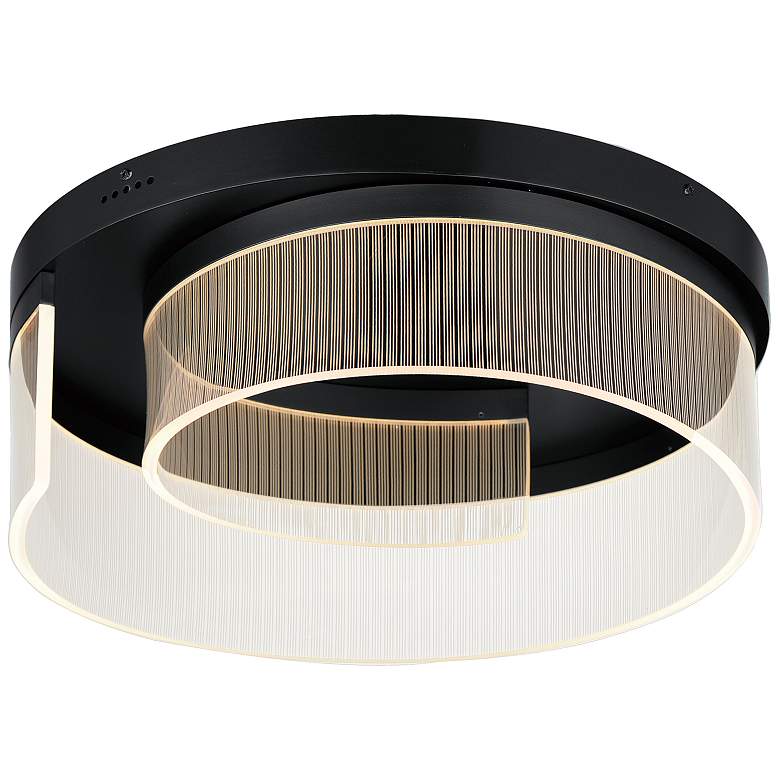 Image 1 Sonata 20" LED Flush Mount Black