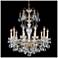 Sonatina 29.5"H x 25.5"W 10-Light Crystal Chandelier in Polished 