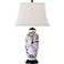 Song Bird and Garden Lily 27" High Ginger Jar Porcelain Table Lamp