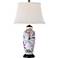 Song Bird and Garden Lily 31" High Ginger Jar Porcelain Table Lamp