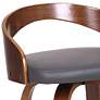 2_Sonia 26" Gray Faux Leather Swivel Bar Stool more views