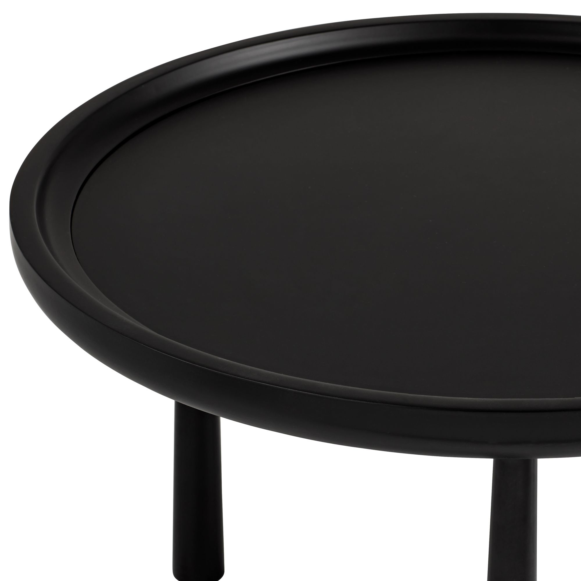 Image 2 Sonia Matte Black Round Nesting Coffee Tables Set of 2 more views