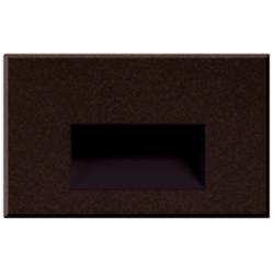 Sonic 3-in 1 Light 12V Bronze Integrated LED Outdoor Step/Wall 4W Kuzco
