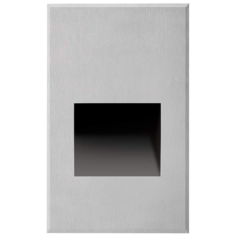 Image 1 Sonic 3" Wide Brushed Nickel LED Outdoor Recessed Step Light