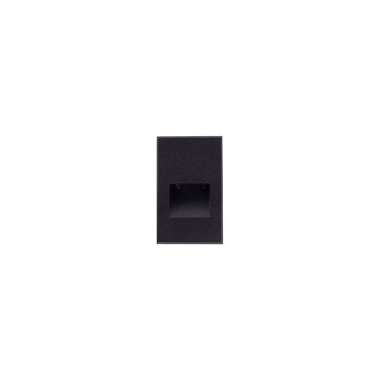 Image 2 Sonic 3" Wide Matte Black LED Outdoor Recessed Step Light more views