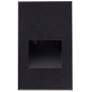 2_Sonic 3" Wide Matte Black LED Outdoor Recessed Step Light more views