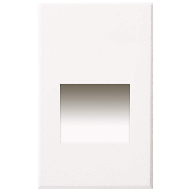 Image 1 Sonic 3" Wide White LED Outdoor Recessed Step Light
