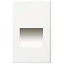 Sonic 3" Wide White LED Outdoor Recessed Step Light