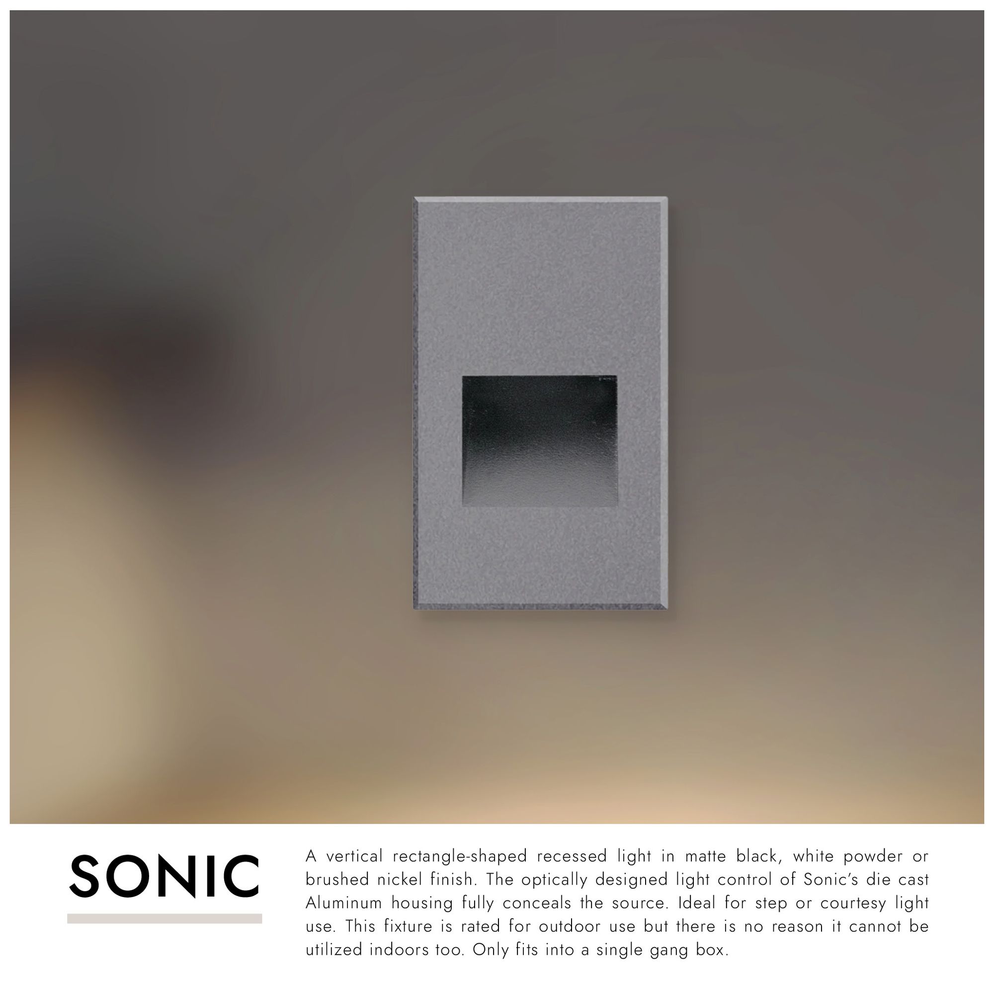 Image 2 Sonic 3"W Marine Espresso Vertical LED Outdoor Step Light more views