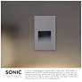 2_Sonic 3"W Marine Espresso Vertical LED Outdoor Step Light more views