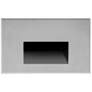 Sonic 5" Wide Brushed Nickel LED Outdoor Recessed Step Light
