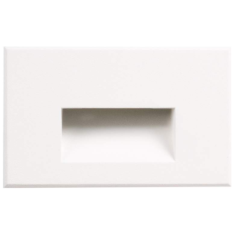 Image 1 Sonic 5" Wide White LED Outdoor Recessed Step Light