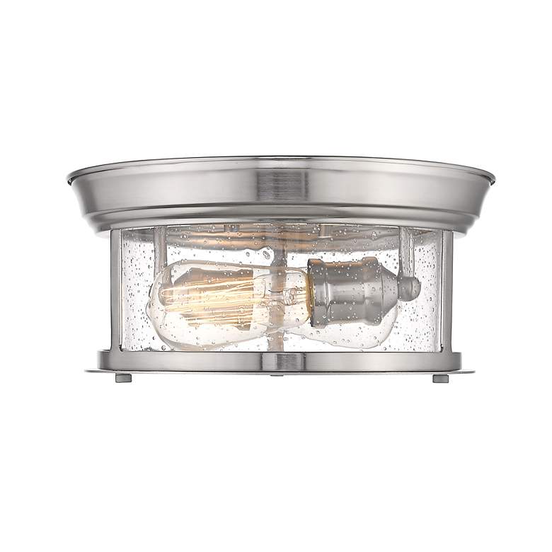 Image 6 Sonna 11" Wide Brushed Nickel 2-Light Ceiling Light more views