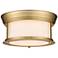 Sonna 11" Wide Heritage Brass Ceiling Light