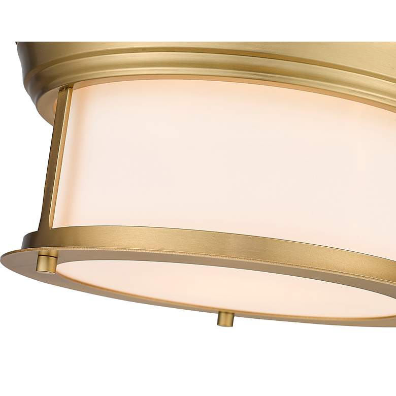 Image 7 Sonna 11" Wide Heritage Brass Ceiling Light more views