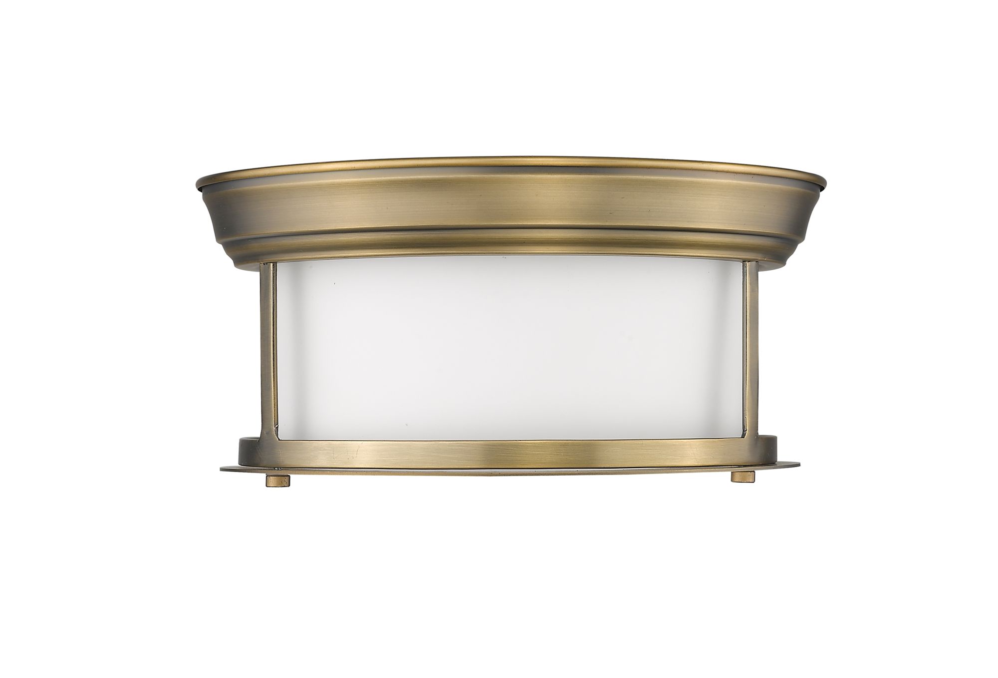 Sonna 11" Wide Heritage Brass Ceiling Light in scene