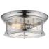 Sonna 13 1/2" Wide Chrome 2-Light Ceiling Light