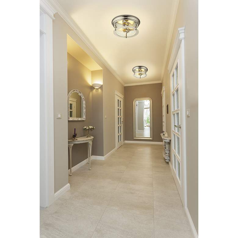 Image 4 Sonna 13 1/2" Wide Chrome 2-Light Ceiling Light more views