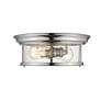 5_Sonna 13 1/2" Wide Chrome 2-Light Ceiling Light more views