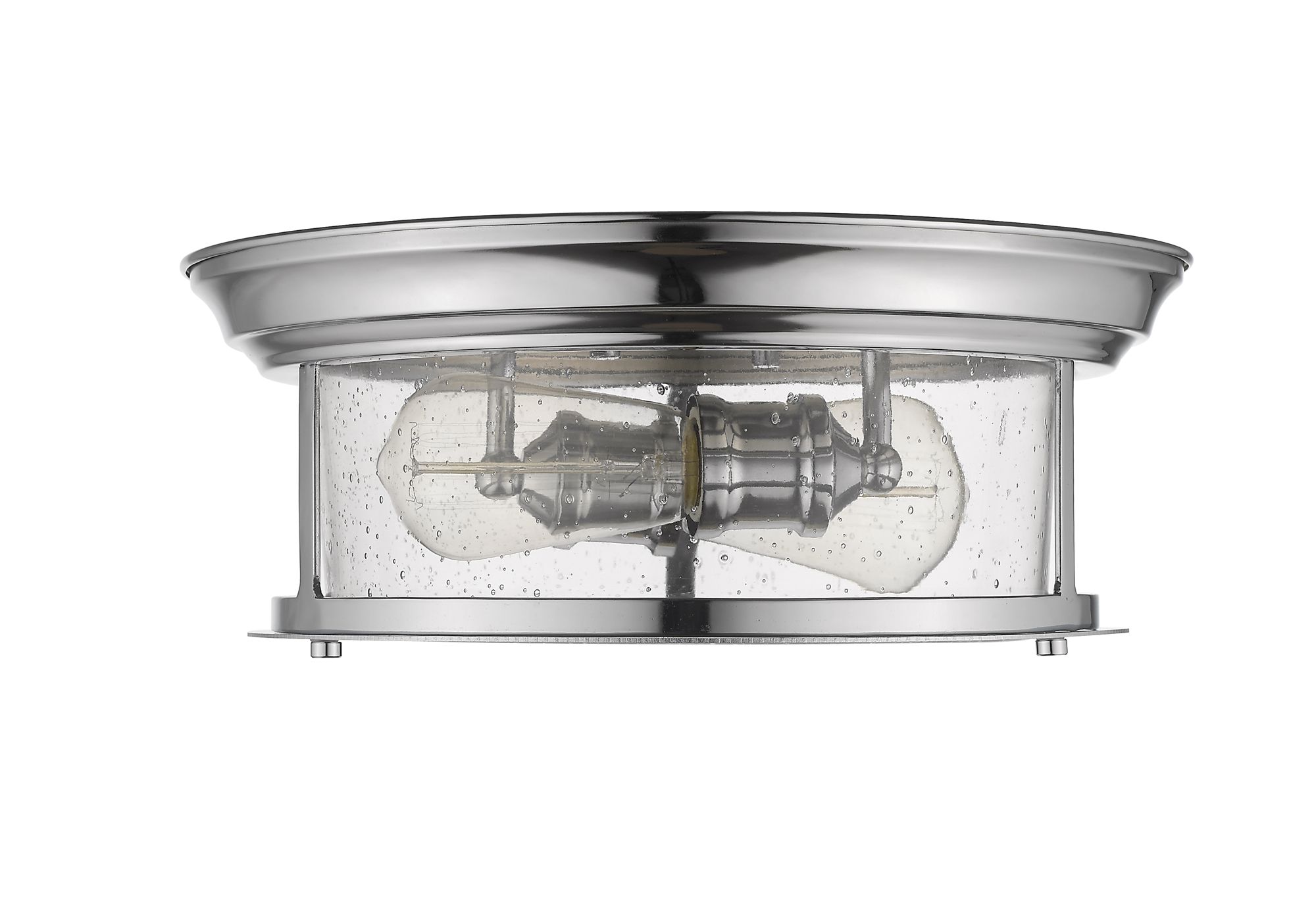 Sonna 13 1/2" Wide Chrome 2-Light Ceiling Light