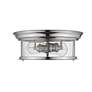 Sonna 13 1/2" Wide Chrome 2-Light Ceiling Light