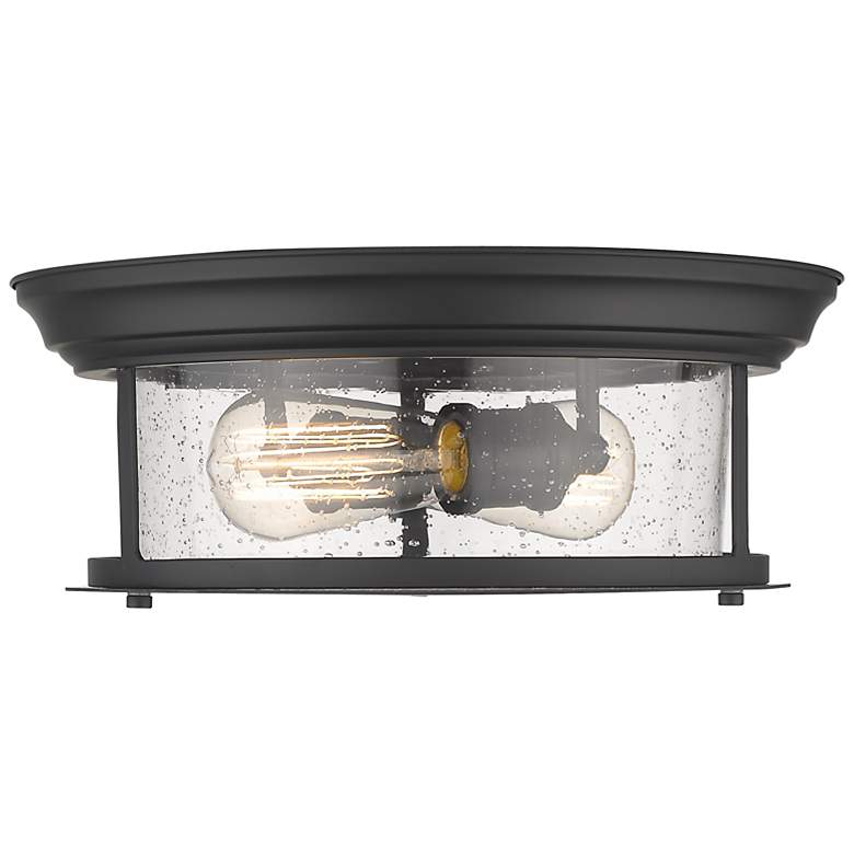 Image 5 Sonna 13 1/2" Wide Matte Black 2-Light Ceiling Light more views