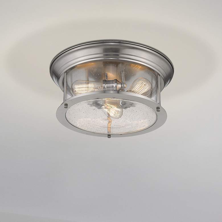 Image 2 Sonna 15 1/2" Wide Brushed Nickel 3-Light Ceiling Light
