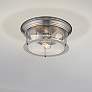 2_Sonna 15 1/2" Wide Brushed Nickel 3-Light Ceiling Light