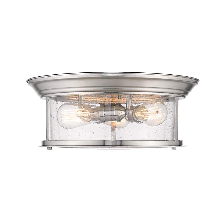 Image 6 Sonna 15 1/2" Wide Brushed Nickel 3-Light Ceiling Light more views