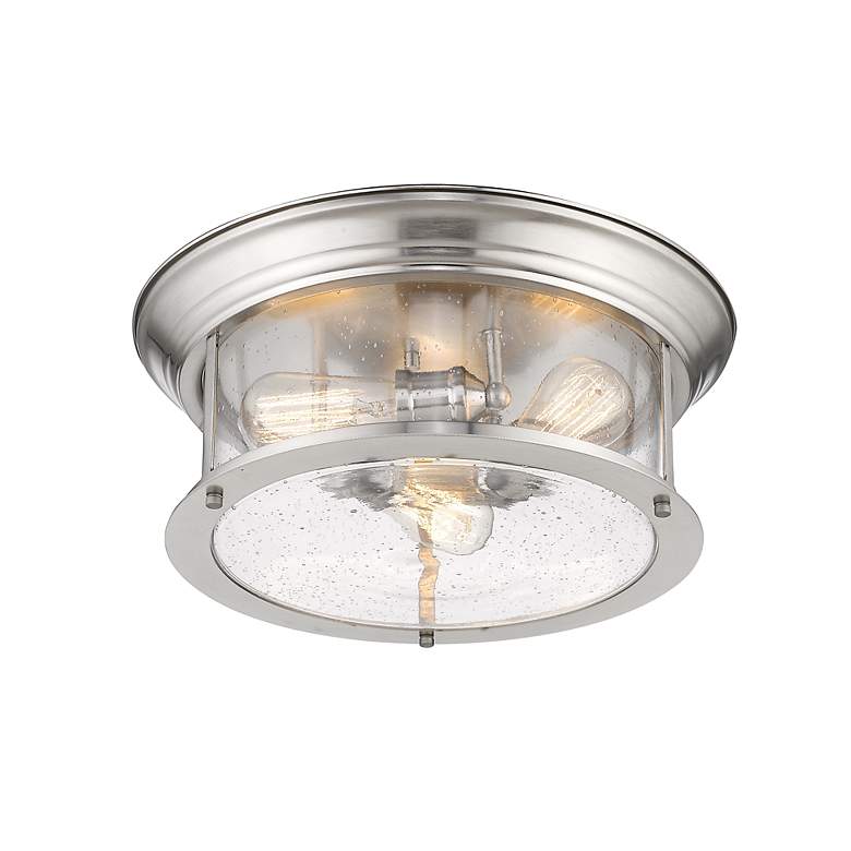 Image 7 Sonna 15 1/2" Wide Brushed Nickel 3-Light Ceiling Light more views