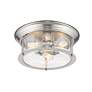 7_Sonna 15 1/2" Wide Brushed Nickel 3-Light Ceiling Light more views