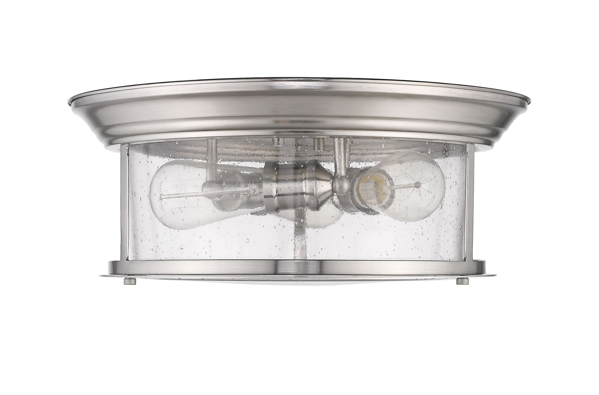 Sonna 15 1/2" Wide Brushed Nickel 3-Light Ceiling Light in scene