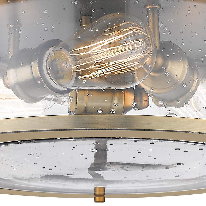 Image 4 Sonna 15 1/2" Wide Heritage Brass 3-Light Ceiling Light more views